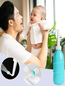 1 szt. 500 ml przenośny bidet, 400 ml/450 ml/500 ml ręczny bidet podróżny, wąż rozciągliwy z 14 dyszami, nadaje się do użytku na zewnątrz i w podróży, higiena intymna, pielęgnacja po porodzie, akcesoria łazienkowe, narzędzia łazienkowe