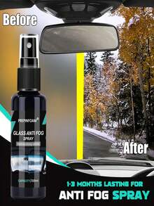 HGKJ-P108 Glass Anti Fog Agent Winter Longlasting Prevents Fogging Clear, Vision Interior Windshield Auto Accessory, Car Care Detail, Automobile Windshield Anti-Fog And Anti-Rain Agent, Windshield Mirror Cleaning And Defogging Water Repellent Coating Agent, Works On Car/Glasses/Goggles - Multicolor - View 1