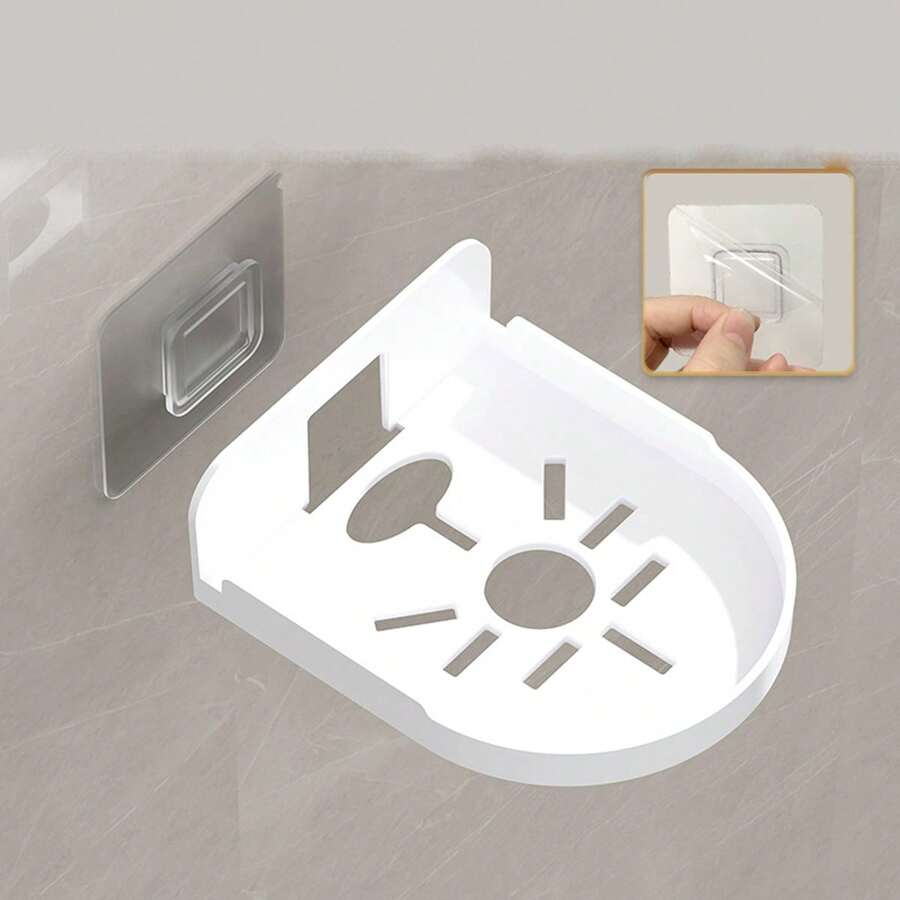 壁挂式摄像头支架，无需钻孔，适用于各种监控摄像头，壁挂式，浴室支架，浴室收纳架 - 彩色 - 查看 1