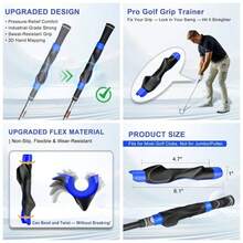 Grip Trainer, Grip Trainer Clubs - Right Hand Training Aid With Design, Corrects Grip Posture And Improves Swing Accuracy - Màu xanh lam - Xem 2