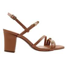 Sandália Feminina Salto Alto Bloco Confortável Elegante Dia a Dia 1618