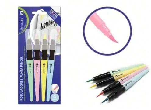 Bismark 329575 Multi Marker Green, Light Blue, Pink, Yellow 4 Piece(S) - Multicolor - View 1