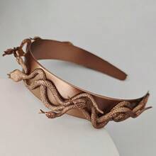 Eioi And Lmnm Greek Medusa Snake Headband For Women Bronze Medusa Snake Headpiece Medusa Cosplay Headdress With Greek Laurel Leaves For Halloween