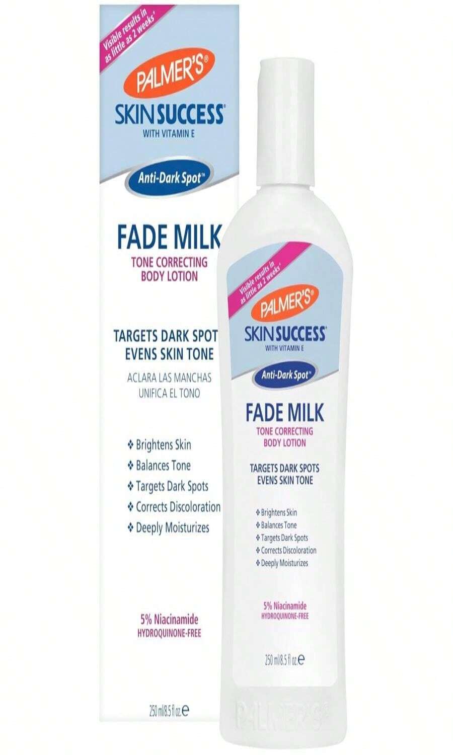 Palmer'S Skin Success Anti-Dark Spot Fade Milk Body Lotion, 85 Oz, Moisturizer With Niacinamide, Fades Age Spots, Helps Uneven Skin Tone &Amp; Hyperpigmentation, Dermatologist Approved - trắng - Xem 1