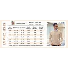 Men's Crew Neck Sweater Slim Fit Lightweight Sweatshirts Knitted Pullover For Casual Or Dressy Wear - Màu xanh thanh tao - Xem 7