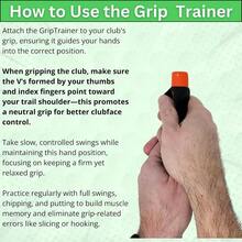 Grip Training Aid Swing Training Aid Proper Hand Placement Grip Consistency Portable Practice Improved Swing Rhythm Accuracy Skill Levels - Black - View 7