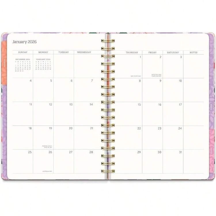 - Planificador acadmico 2026, jardn secreto, planificadores de tres pestaas, calendario semanal mensual de 17 meses para la escuela o el trabajo, incluye 96 pegatinas a todo - Secret Garden 2026 + Planificadores Tri-Tab - Añade 3