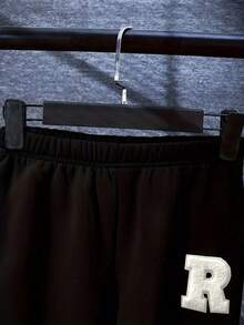 3pcs Boys Warm Set - 8-12Y (Fleece Vest + Sweatshirt + Pants), Autumn/Winter - Black - View 5