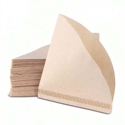 Filtro de papel Natural coador de café  02 cafeteria hario Pacote C/ 40/80/120 unidades Cone