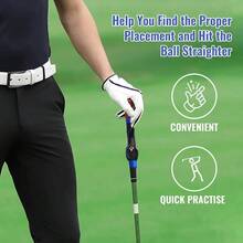 Grip Trainer, Grip Training Aid, Swing Trainer Correcting Left And Right Hand Positions, Helps Train Correct Hand Position - 藍色 - 查看 5