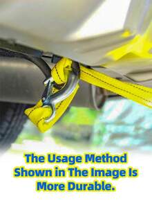 157.48in/4m Heavy 5 Ton Towing Rope, With Nylon Recovery Strap And Storage Bag, Used For Emergency Vehicle Recovery - Multicolor - View 7