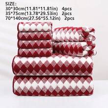 8-teiliges graues Handtuch-Set, 2 Badetücher, 2 Handtücher und 4 Waschlappen - hochabsorbierend, schnelltrocknend, super weich aus Mikrofaser, flauschiges Badezimmer-Handtuch-Set für Schönheitssalon, Hotel, Sport, Zuhause, Handtücher, Hautpflege-Badetücher