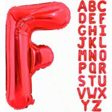 40 Inch Large Red Letter F Balloons Alphabet F Letter Balloons Foil Mylar Big Letter Balloons For Birthday Party Anniversary New Year Graduation Wedding Decorations - ĐỏF - Xem 1