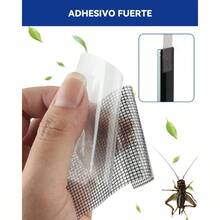 2 Rollos Cinta para Reparacin de Mosquitero - 700x 5CM Cinta Reparar Mosquitero, Adhesiva Reparacin para Ventana y Puerta Gris - GRIS - Ver 5