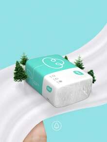 6 Packs/Set Plant Care Facial Tissues, 4-Ply Large Pack Tissue Paper, Economical Household Napkin Tissues - Multicolor - View 3