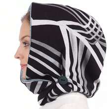 印花双层纽扣保暖帽，秋冬温暖好礼 - 彩色 - 查看 7