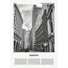 现代地标旅行黑白摄影海报迈阿密巴塞罗那印刷品帆布画墙画家居房间装饰 - 彩色 - 查看 62
