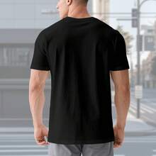Camiseta turística unisex de la bandera italiana de Roma, 220g de algodón, estampado de bandera, blanco y negro, transpirable, para viajes y turismo para turistas y adultos - Negro - Ver 4