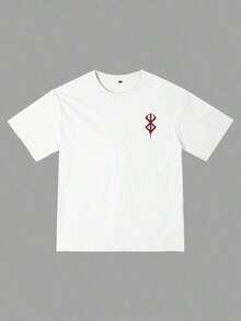 GRDR Camiseta de manga corta de verano para hombres con estampado gráfico, diseño apropiado para el verano - Blanco - Ver 3