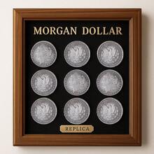 Set Of 10/20 Silver Morgan Replica Coins – Vintage US Coin Copies For Crafts, Party Favors, Jewelry Design & Antique Collectible Displays