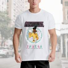 Camiseta Unisex A Goofy Movie Powerline - 220g Algodón, Impresión "Groovy Tee" de la Gira Mundial de 1995, Blanco y Negro, Lavable a Máquina, Eventos de Nostalgia de los 90 y Casual Diario para Fans - Blanco - Ver 3