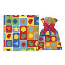 Sacos de presente metalizado 30x45 com 50 unidades infantil - Play Kids 30x45 - Visão 2