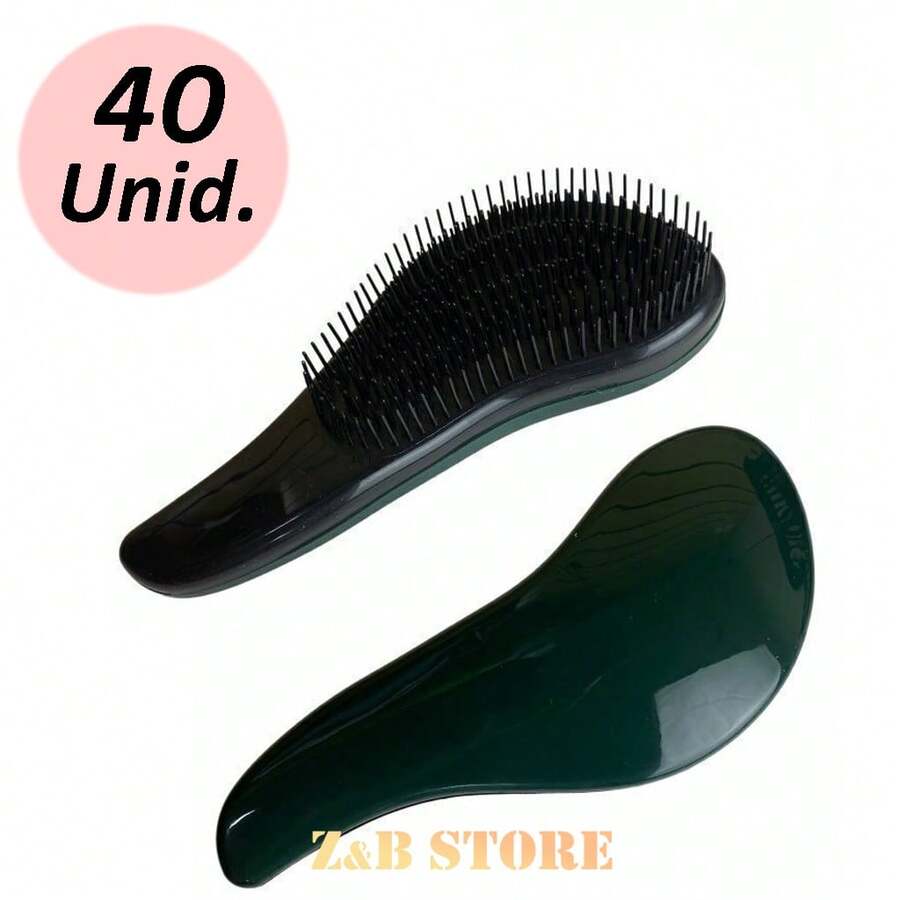 Escova Mágica Anti Frizz nas Cor Preto- Kit com 40 Unidades – Atacado para Revendedores