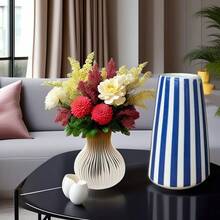 Handpainted Ceramic Flower Vase, Suitable For Desktop Floral Decoration