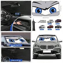 Paraguas para Parabrisas de Coche Mejorado, Parasol para Parabrisas Delantero, Paraguas Plegable para Bloquear los Rayos y proteccin el Calor, 57x 31 Pulgadas - Gris - Ver 1