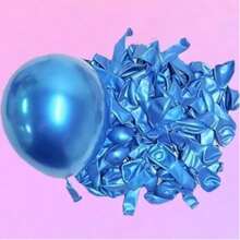 20pcs 10-Inch High Quality Metal Chrome Color Latex Balloons, Metallic Red, Purple, Pink, Gold, Green, Rose Gold, Silver, Blue Latex Balloons Suitable For Wedding, Birthday Party Decoration - Multicolor - View 6