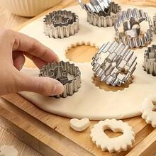 9-Piece Stainless Steel Flower Cookie Cutter Set, Suitable Making Cakes, Cookies, Etc., Kitchen Tools, Baking Tools - Stainless Steel - View 5