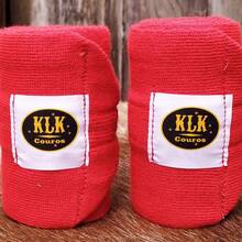 KLK Couros Resting Band Protection Band For Horse 4 Legs - Red - View 2