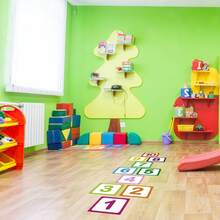 Adesivi rimovibili in PVC per gioco della campana, decorazione per pavimenti, impermeabili, resistenti all'umidità, antibatterici, resistenti alla muffa, adatti per attività familiari in soggiorno, spazi educativi, decorazione camera da letto, decorazione aula, decorazione soggiorno, tappeto per scale, adesivi natalizi per finestre, decorazione della casa, murales in tessuto, decorazione natalizia per interni.