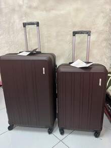 LARGE 40kg Travel Suitcase Large For Buses 360° Wheels POLYPROPYLENE Material - Brown - View 6