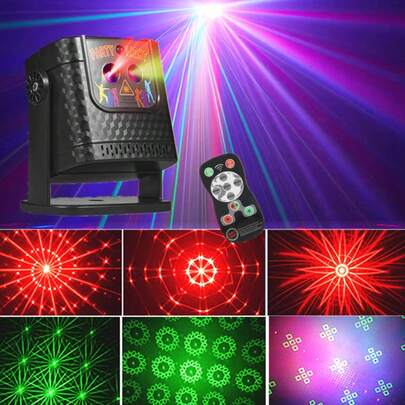 Đèn chiếu sáng tiệc tùng, đèn disco DJ, đèn nhấp nháy, cấp nguồn USB, máy chiếu kích hoạt bằng âm thanh kèm điều khiển từ xa, thích hợp cho các buổi tụ họp gia đình, tiệc nướng BBQ, cắm trại, tiệc Giáng sinh và Halloween, trang trí, quà tặng ngày lễ.