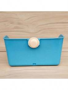 宠物兔砂盆，防溅尿盆，适用于雪貂、豚鼠、兔子、龙猫，方形砂盆，带钢丝/塑料底网 - 彩色 - 查看 5