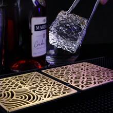 Ice Stamp Tray Luxe Brass Ice Cube Printer For Clear Ice Perfect Christmas For Cocktail And Whiskey Lovers IceMuse Style IcePulse