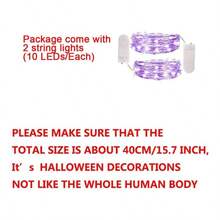 2 Pack 15 Halloween Skeletons Decorations Full Body MovablePosable Joints Skeleton Toys Indoor Outdoor Halloween Decorations Party Supplies