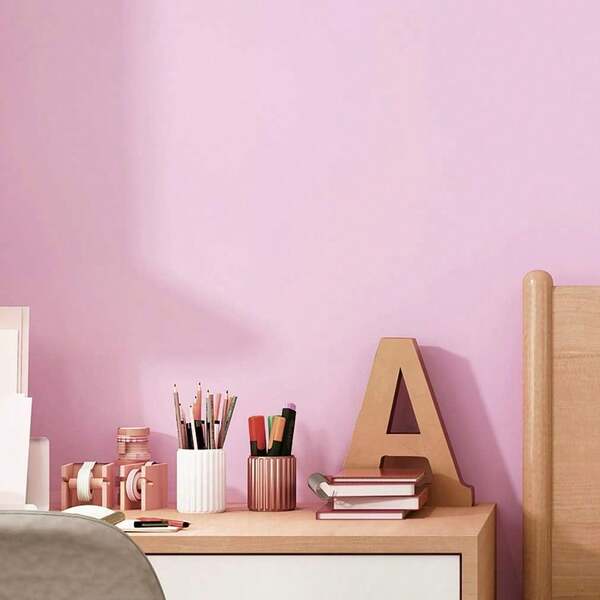 Light Pink Peel And Stick Wallpaper, Suitable For Bedroom, Living Room, Kitchen And Furniture Decoration, Drawers, Desks, Room Decor, Easy To Install And Removable.