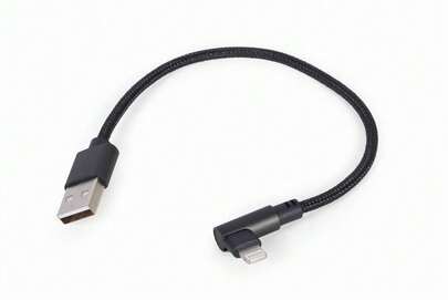 Cabo conector Lightning Gembird CC-USB2-AMLML-0.2M 0,2 m Preto