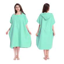 Poncho de surf, toalla poncho, poncho con capucha de microfibra, bata de playa para cambiarse, toalla de playa poncho para adultos - Multicolor - Ver 24