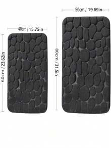 1Pc Non-Slip Bathroom Mat Made Of Polyester Fiber, It Is Easy To Maintain And Machine Washable. Suitable For Living Room Hallway Bedside Bedroom Office Kitchen Farm Home Decor., Room Home Bathroom Decor Bath Rug Floor Carpet Outdoor Rug Door Mat Bathroom Accessories Back To School Entryway Decor