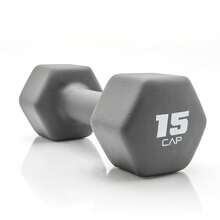 15lb Neoprene Dumbbell, Gray, Single - 15 Lb - View 7