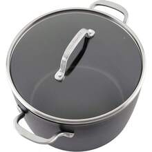 Hard Anodized Induction Nonstick Stock Pot Stockpot With Lid 8 Quart Matte Black - MatteBlack - View 9
