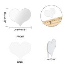 100 قطعة من ملصقات المرآة القلبية الشكل اللاصقة ذاتيًا من الأكريليك، ملصقات قلب صغيرة عاكسة مقاومة للماء، مناسبة لديكور المنزل، الجدران المميزة، مشاريع الحرف اليدوية DIY، وديكورات الحفلات أو الزفاف - متعدد الألوان - مشاهدة 4