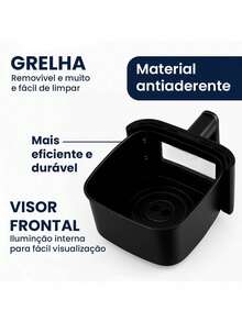 Air Fryer 3.7L Black Temperature Control With Front Display And Removable Non-Stick Basket - Xem 7