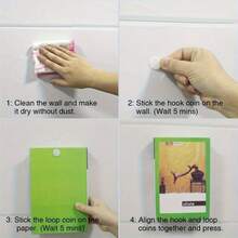 52 件/100 件/502 件双面胶黑白圆形紧固胶带，直径 1.5 厘米，多用途紧固胶带，适用于家庭、办公室、工艺品、服装，2 件/对 - 白色 - 查看 6