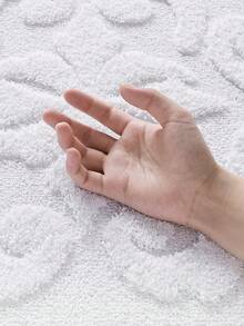 DAJIANG 1pc Flocked Bathroom Mat, White/Khaki/Dark Grey, Soft Absorbent Quality Bathroom Carpet, Simple & Elegant, Vintage European Style, Bathroom Mat Set, Cost-Effective, Bathroom Accessories, Apartment Decor, Bathroom Decor, Home Decor, Festival Decor Room, Entryway Rug, Runner Rug, Autumn, Winter, Bedroom Decoration, Autumn Decor, Carpet, Halloween, Thanksgiving Christmas Decor Kitchen Rug - White - View 9