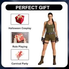 Thigh Holster Women, Adjustable PU Leather Leg Holster And Belt Gun Holster Halloween Cosplay Policewoman Costume - 棕色 - 查看 6