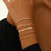 Bohemian Snake Bone Chain Necklace Set, Simple & Fashionable Beach Jewelry For Women